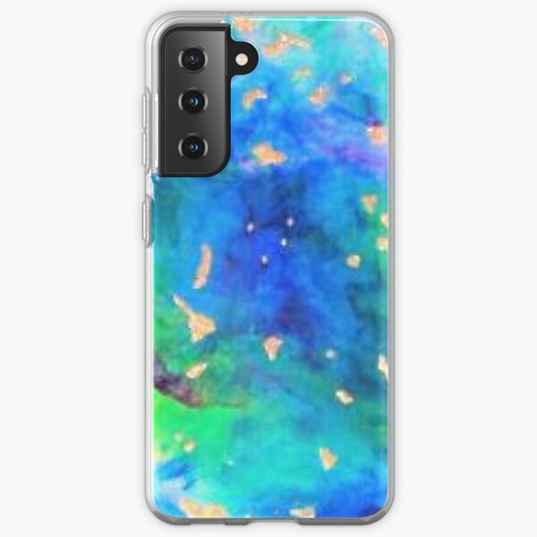 AQUAMARINE #2 - Abstract Art Design - scroll down Samsung Galaxy Soft Case