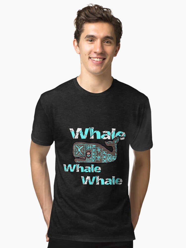 Thumbnail 2 of 6, Tri-blend T-Shirt, Whale, whale, whale, what do we have here designed and sold by Patrickneeds.