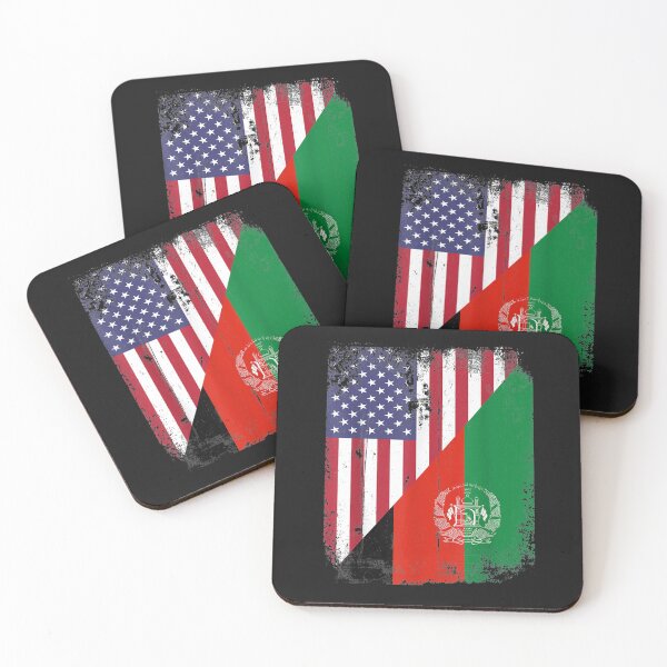 Item preview, Vintage Afghanistan Afghan Flag United state Flag Support T-Shirt designed and sold by Knight-Saverin.