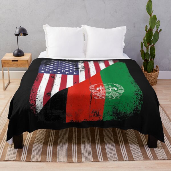 Item preview, Vintage Afghanistan Afghan Flag United state Flag Support T-Shirt designed and sold by Knight-Saverin.