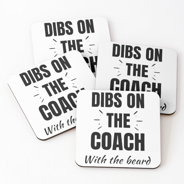 Item preview, Dibs On The Coach With The Beard Baseball Coach Saying designed and sold by chetan786.
