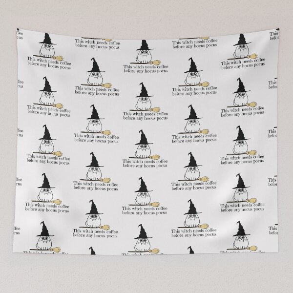 Item preview, This witch needs coffee before any hocus pocus designed and sold by Auntieck.
