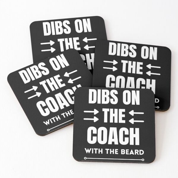 Item preview, Dibs On The Coach With The Beard Baseball Coach Saying designed and sold by chetan786.