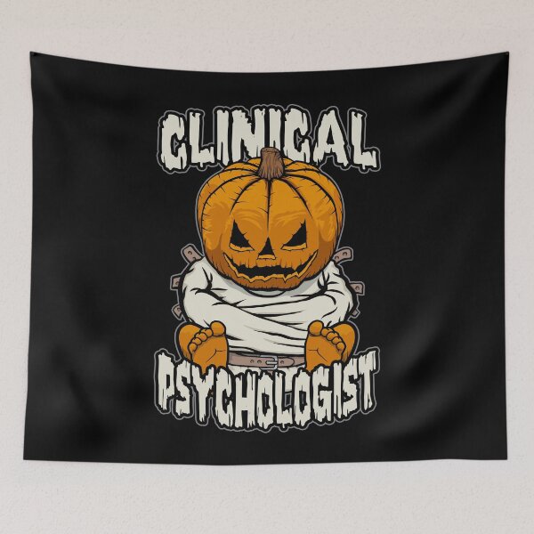Item preview, Clinical Psychologist Psychology Crazy Halloween Pumpkin designed and sold by GrandeDuc.