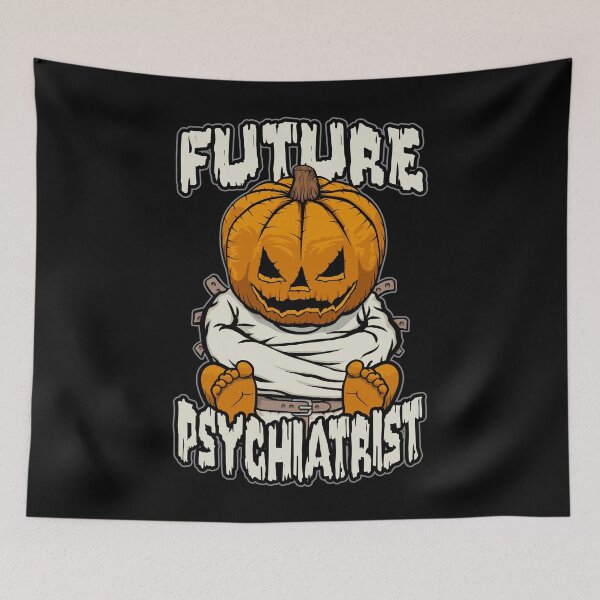 Item preview, Future Psychiatrist Psychiatry Crazy Halloween Pumpkin designed and sold by GrandeDuc.