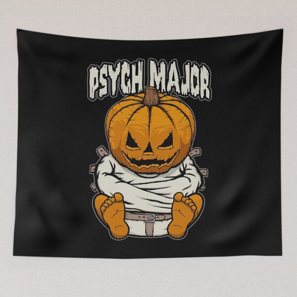 Item preview, Psych Major Psychology Psychologist Crazy Halloween Pumpkin designed and sold by GrandeDuc.