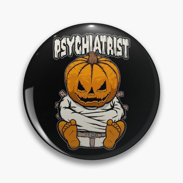 Item preview, Psychiatrist Psychiatry Crazy Halloween Pumpkin designed and sold by GrandeDuc.