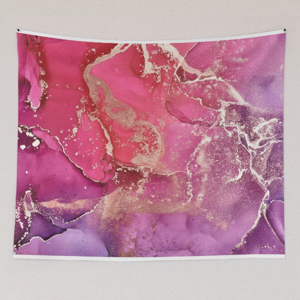 Item preview, Elegant pink purple gold marble ink abstract painting designed and sold by PurityPublishin.