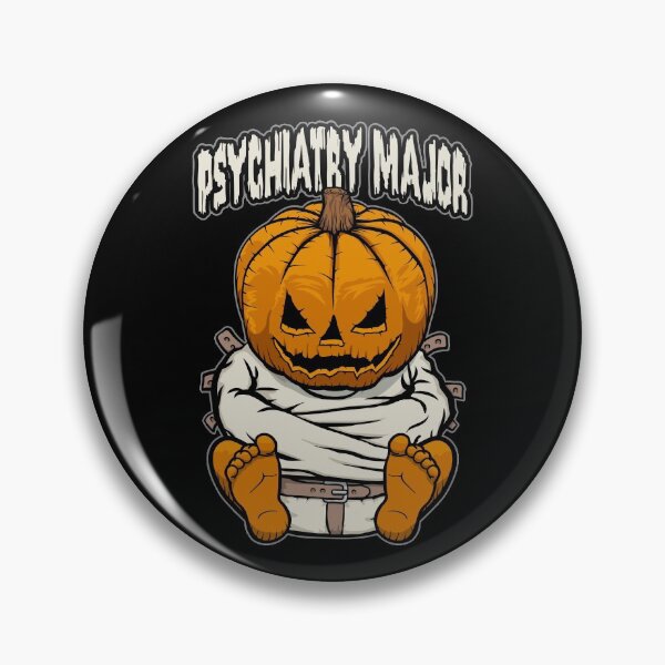 Item preview, Psychiatry Major Psychiatrist Crazy Halloween Pumpkin designed and sold by GrandeDuc.