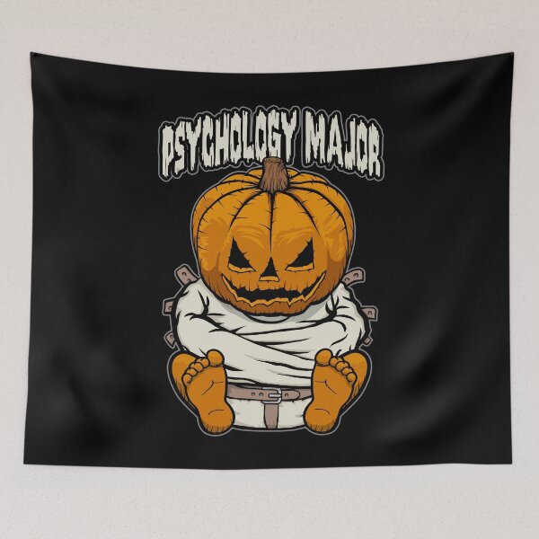 Item preview, Psychology Major Psychologist Crazy Halloween Pumpkin designed and sold by GrandeDuc.