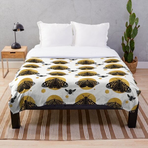 Item preview, Black and gold Linocut Butterflies designed and sold by Alexandra Hrincu.