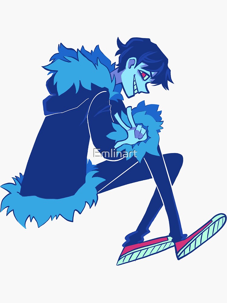 Aperçu 3 sur 3. Sticker avec l'œuvre Izaya Orihara créée et vendue par Emlinart.