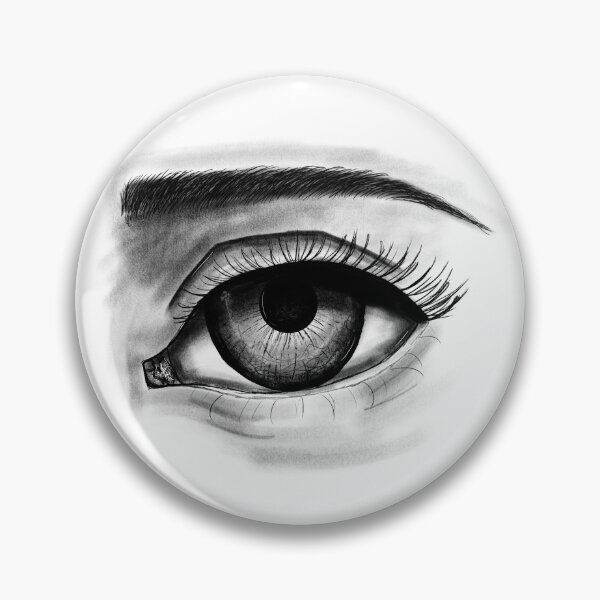 Item preview, Charcoal eye, black and white designed and sold by -Lily-Anne-.