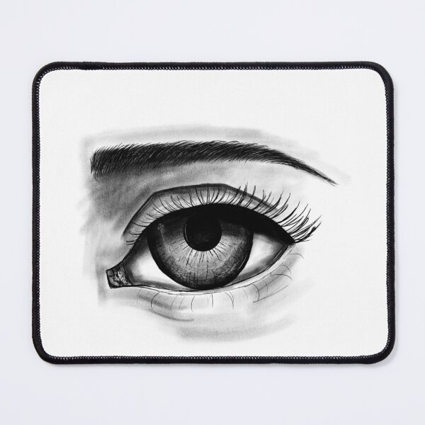 Item preview, Charcoal eye, black and white designed and sold by -Lily-Anne-.