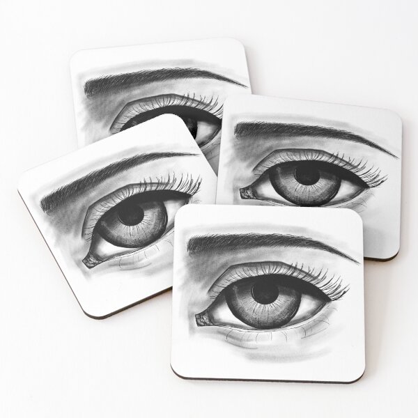 Item preview, Charcoal eye, black and white designed and sold by -Lily-Anne-.