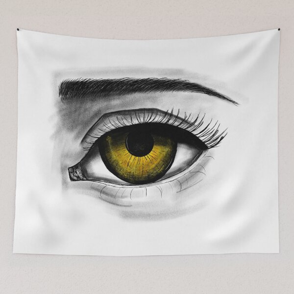 Item preview, Charcoal eye, black and white designed and sold by -Lily-Anne-.