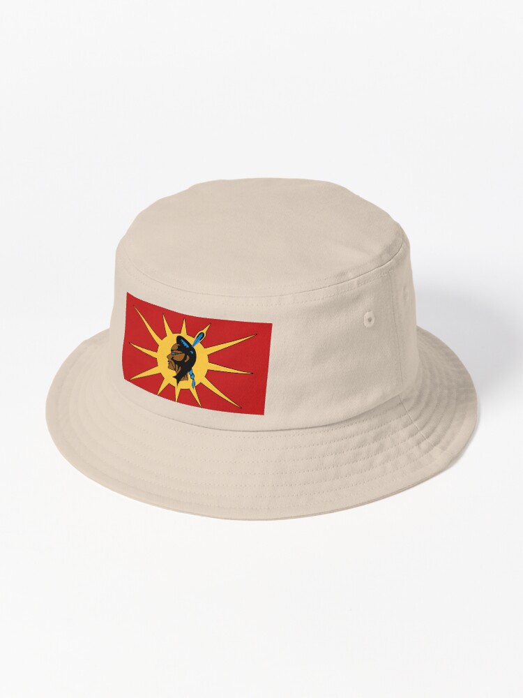 Imagen 1 de 6, Gorro de pescador con la obra Guerrero Mohawk, diseñada y vendida por zuen.
