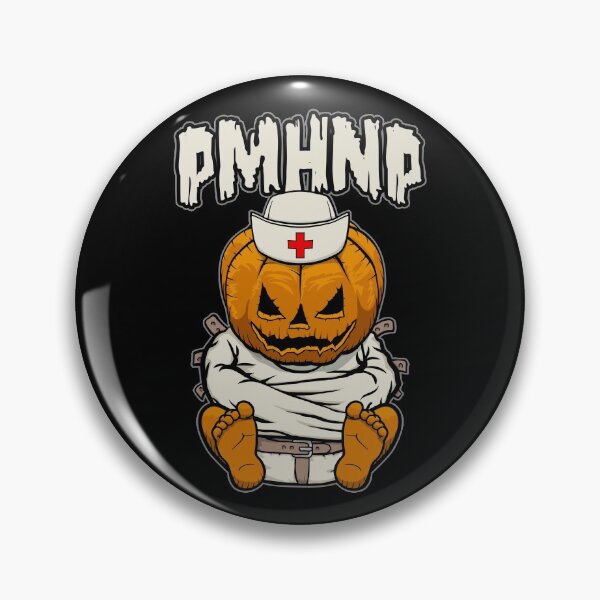 Item preview, PMHNP Psych Psychiatric Nurse Crazy Halloween Pumpkin designed and sold by GrandeDuc.
