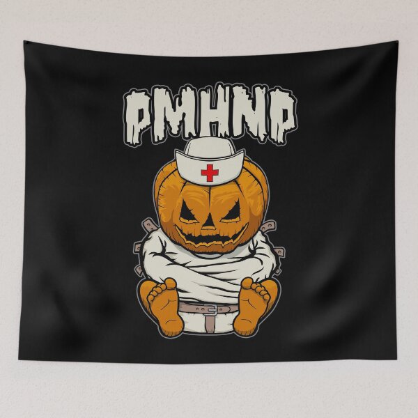 Item preview, PMHNP Psych Psychiatric Nurse Crazy Halloween Pumpkin designed and sold by GrandeDuc.