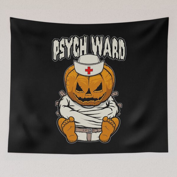 Item preview, Psych Ward Psychiatric Nurse Crazy Halloween Pumpkin designed and sold by GrandeDuc.