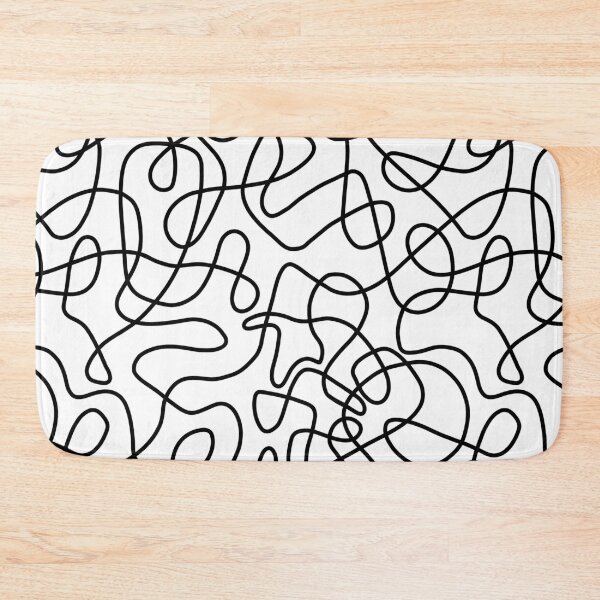 Item preview, Doodle Lines | Black + Cream designed and sold by GreysPosy.