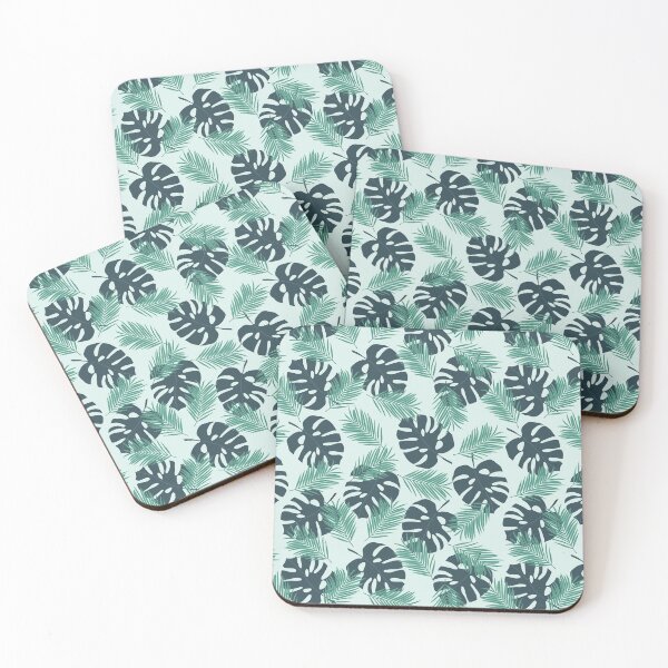 Item preview, Tropical monstera and palm leaves pattern design. designed and sold by Vaishali Raikwar.