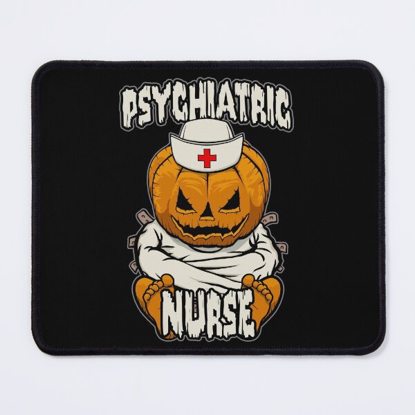 Item preview, Psychiatric Psych Nurse Crazy Halloween Pumpkin designed and sold by GrandeDuc.