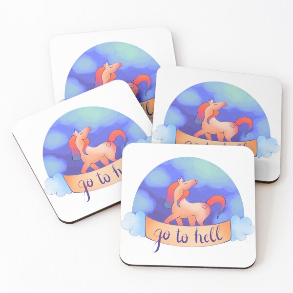 Item preview, Go to hell blue designed and sold by Bianca Brownish.