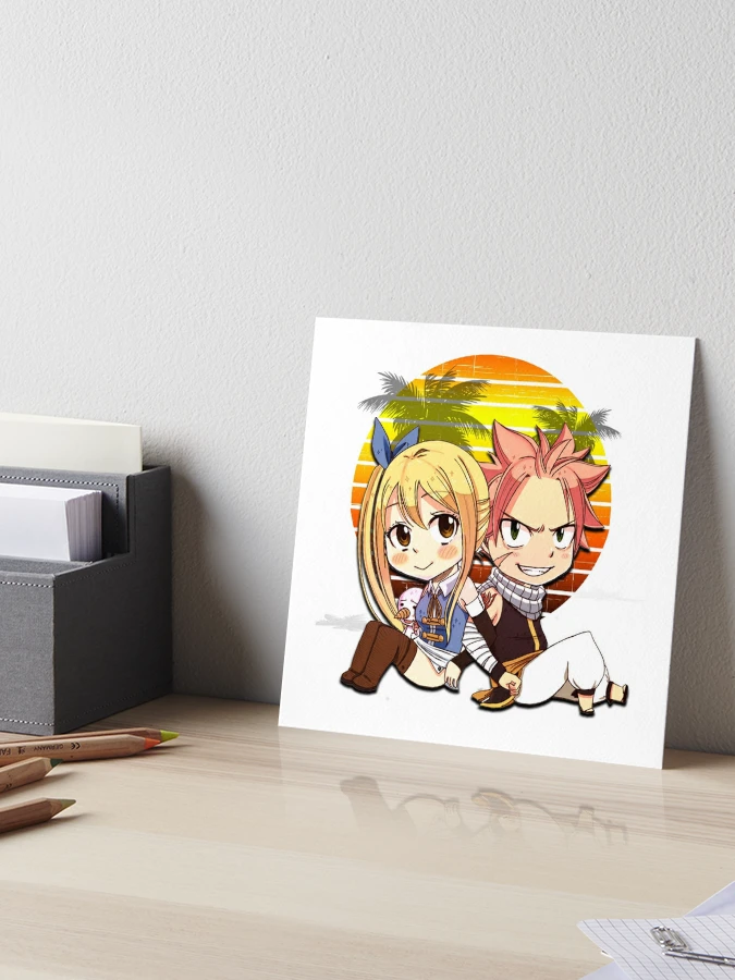 Japanese Anime FAIRY TAIL Poster Natsu Dragneel and Lucy Painting Wall Art  Home Decoration Bar Kawaii