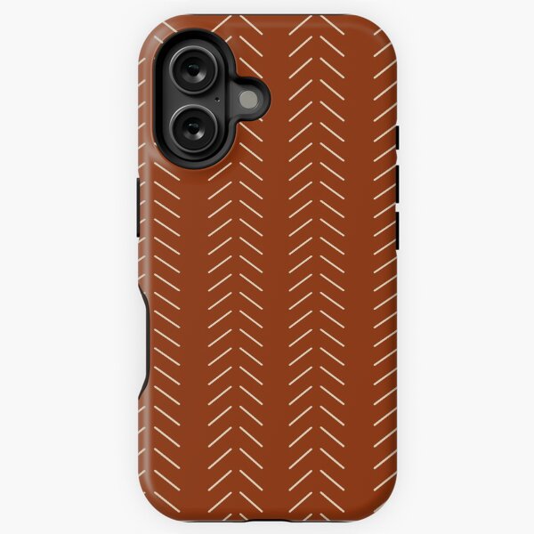 Item preview, Rust Terracotta mudcloth pattern, tribal art, african art designed and sold by RaianasHome.
