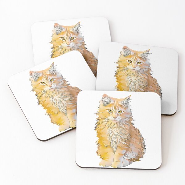 Item preview, Fluffy Orange Cat designed and sold by KxNation.