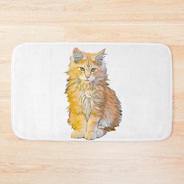 Item preview, Fluffy Orange Cat designed and sold by KxNation.