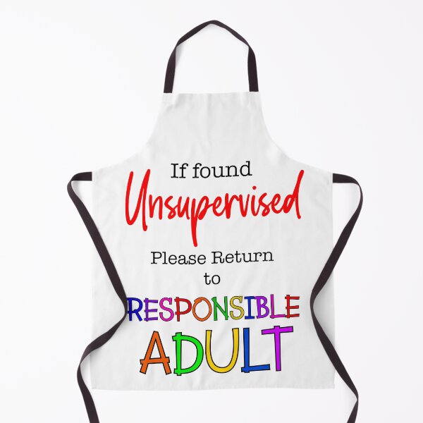 Item preview, If found unsupervised (Black text) designed and sold by Swags.
