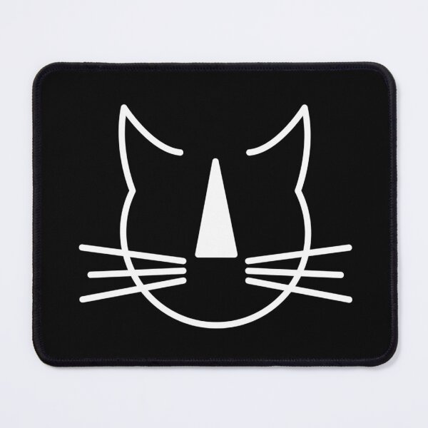 Item preview, Stripey Nosed Cat Club (white outline, NO background) designed and sold by Hidn20.