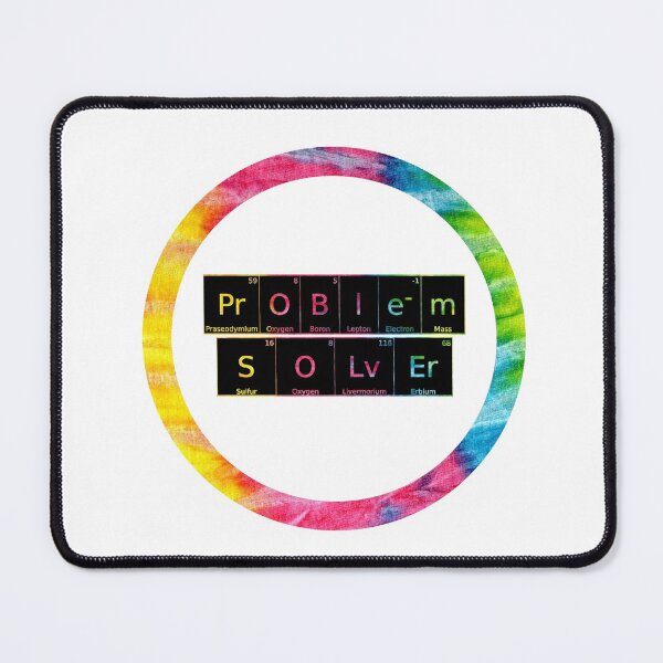 Item preview, Problem Solver written in Chemistry Periodic Table Elements on white background  designed and sold by UncleStuScience.