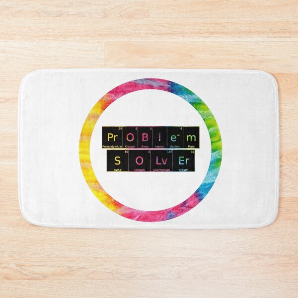 Item preview, Problem Solver written in Chemistry Periodic Table Elements on white background  designed and sold by UncleStuScience.