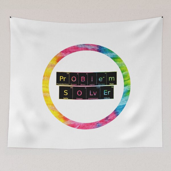 Item preview, Problem Solver written in Chemistry Periodic Table Elements on white background  designed and sold by UncleStuScience.