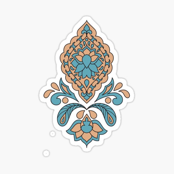 Item preview, Indian ethnic hand block Pattern designed and sold by Featherrunes Art.