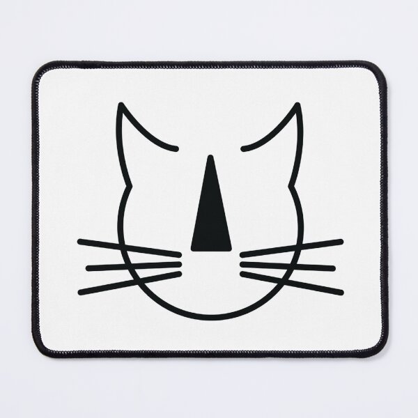 Item preview, Stripey Nosed Cat Club (black outline, NO background) designed and sold by Hidn20.