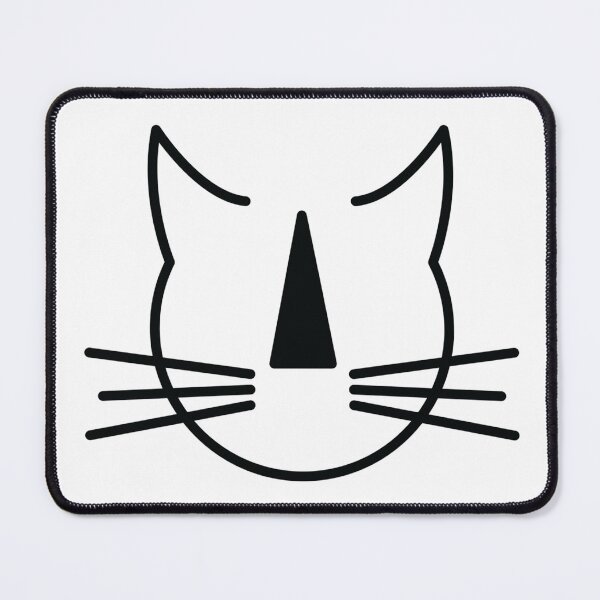 Item preview, Stripey Nosed Cat Club (black outline, on white background) designed and sold by Hidn20.