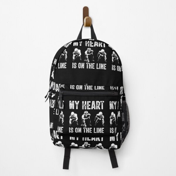 Item preview, American Football My Heart is on the line Lineman designed and sold by lydiamoranart.