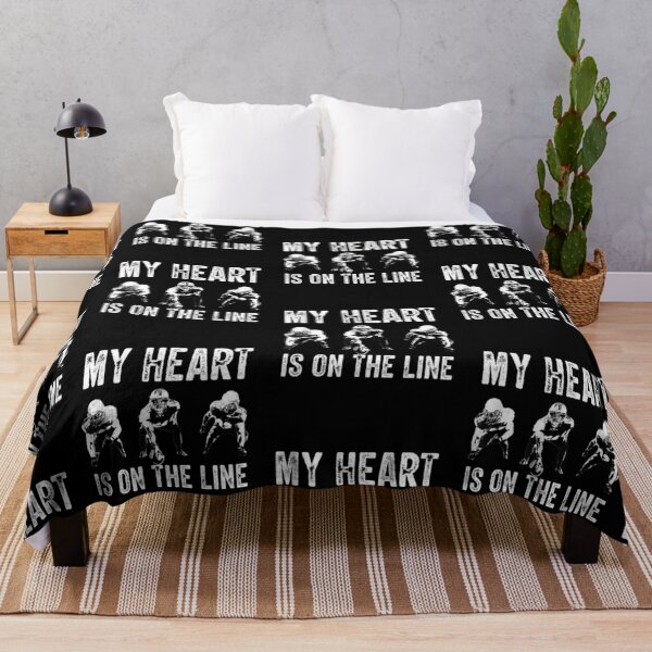 Item preview, American Football My Heart is on the line Lineman designed and sold by lydiamoranart.
