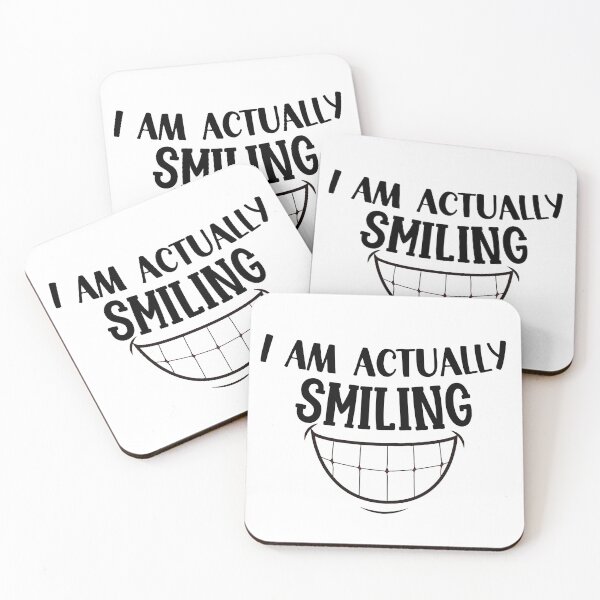 Item preview, I am Actually Smiling, Actually Smiling designed and sold by miraipa.