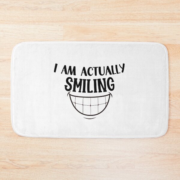 Item preview, I am Actually Smiling, Actually Smiling designed and sold by miraipa.