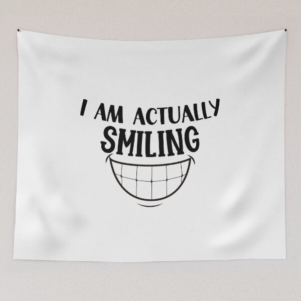 Item preview, I am Actually Smiling, Actually Smiling designed and sold by miraipa.