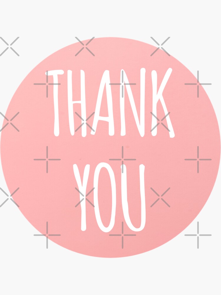 Thank you stickers for customers Sticker for Sale by Al Store