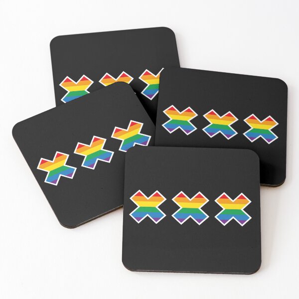 Item preview, Amsterdam Pride Flag Canal parade Andrew's cross  designed and sold by LaundryFactory.