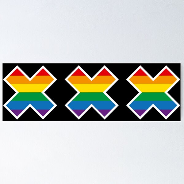 Item preview, Amsterdam Pride Flag Canal parade Andrew's cross  designed and sold by LaundryFactory.