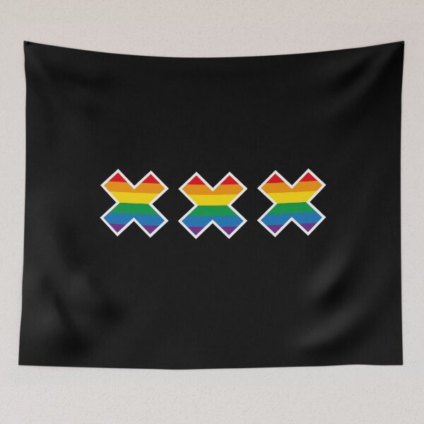 Item preview, Amsterdam Pride Flag Canal parade Andrew's cross  designed and sold by LaundryFactory.