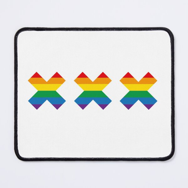Item preview, Pride Amsterdam rainbow flag Andrew's crosses designed and sold by LaundryFactory.